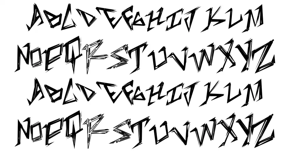 Table Shankfont specimens