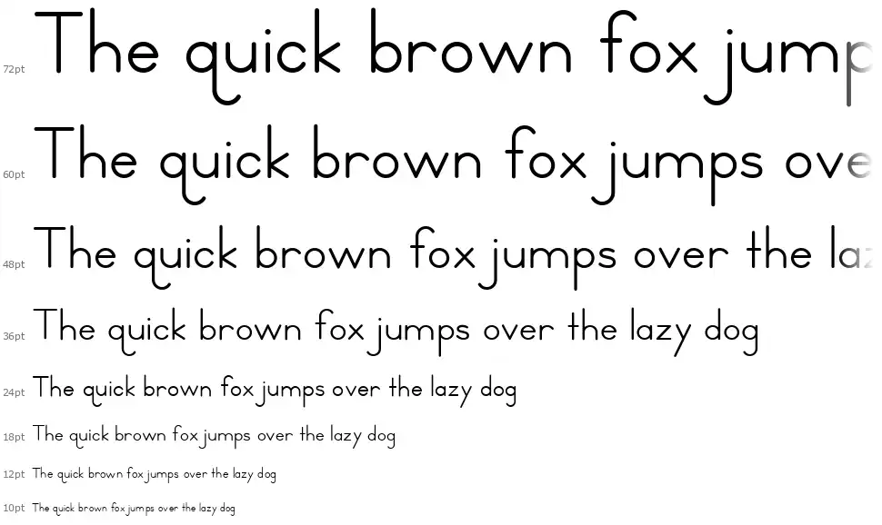 TC KidsType Cascade TC KidsTypefont waterfall