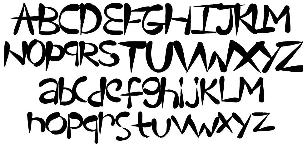 TearDropsfont specimens