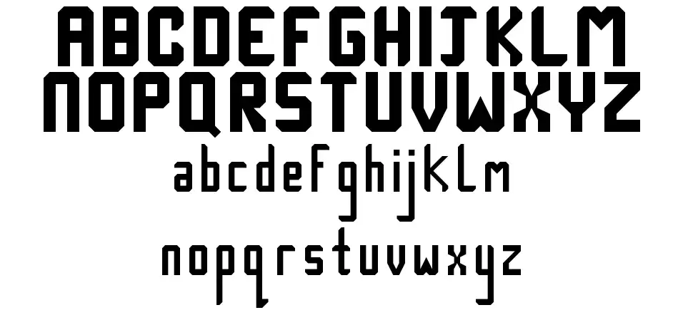Tech-Nickfont specimens