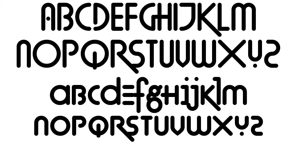 Techno Agonyfont specimens