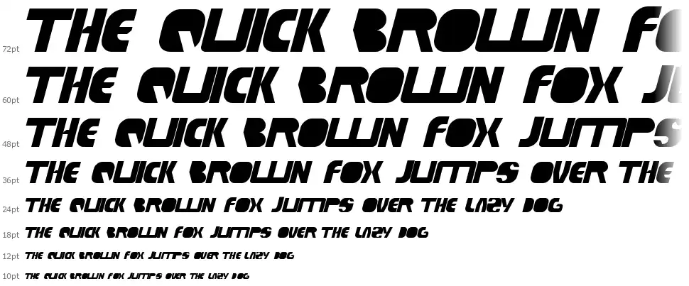 Techno Techfont waterfall