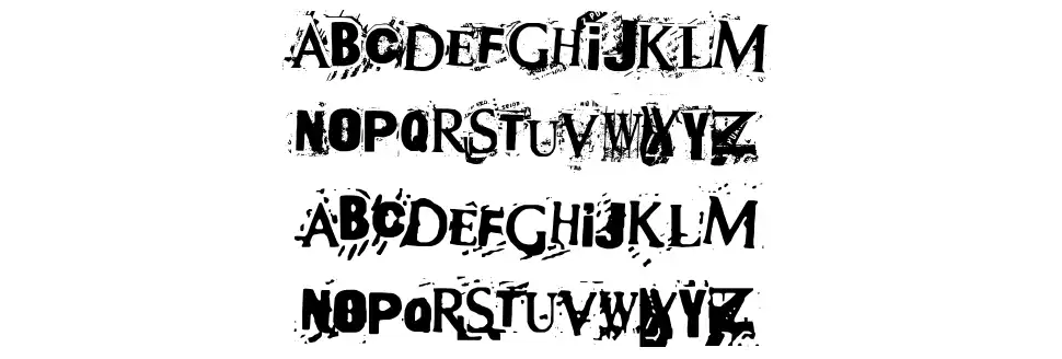 Terror 2005font specimens