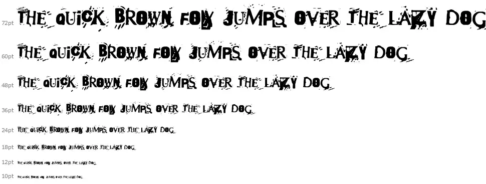 Terror 2005font waterfall