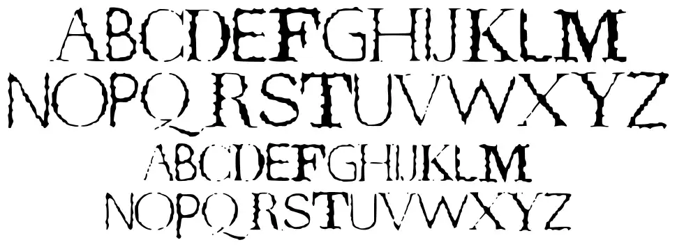 Terror Byte Truefont specimens