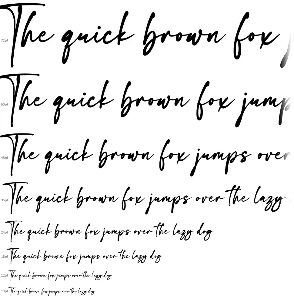 The Flashfont waterfall