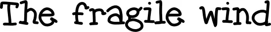 The fragile wind