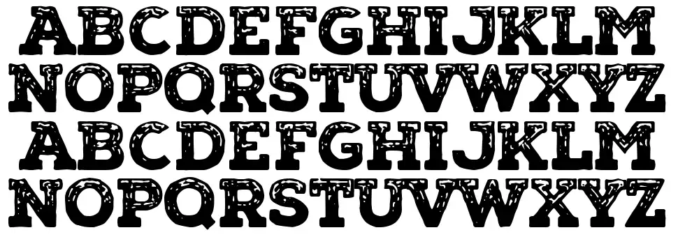 The Lake Housefont specimens
