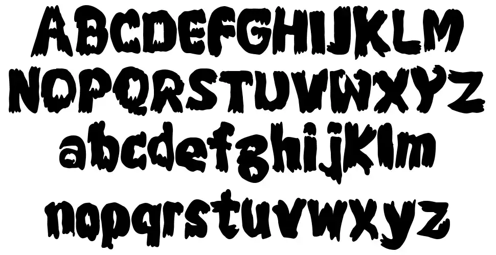 The Strange and Toxic Doorfont specimens