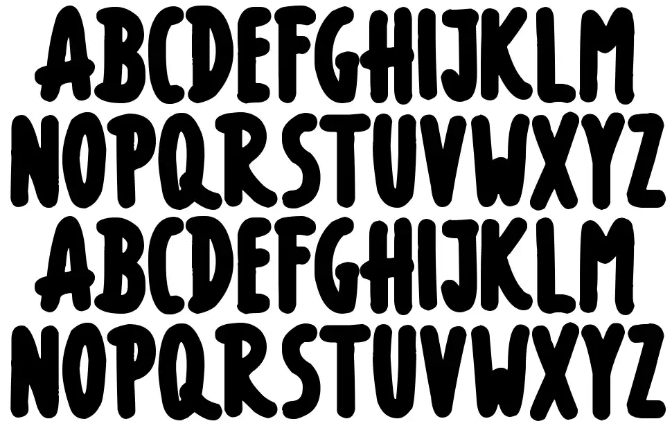 Thick Marker Tallsfont specimens