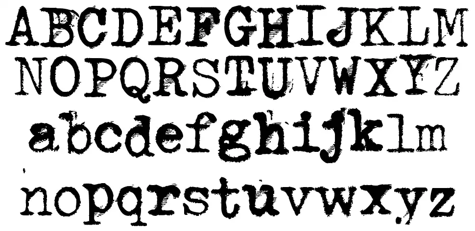 Through the nightfont specimens