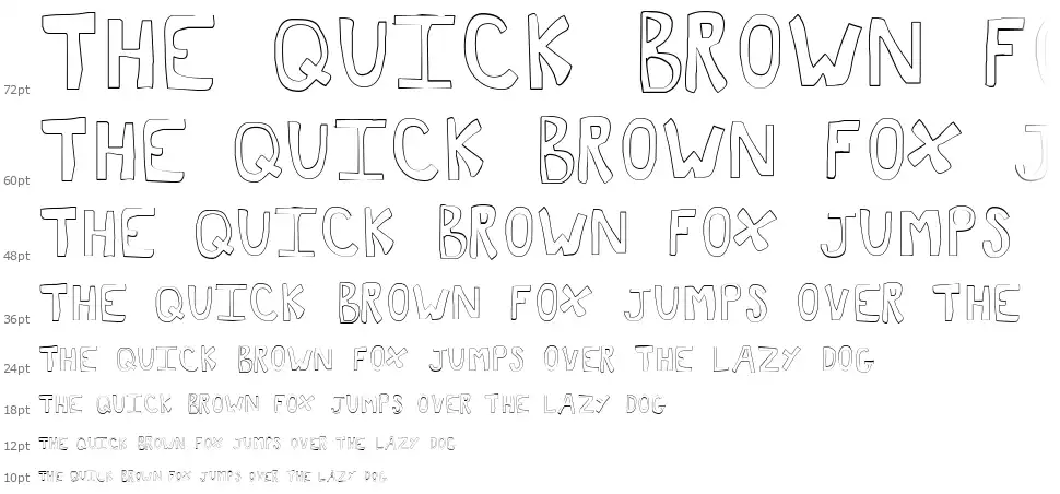Toastfont waterfall