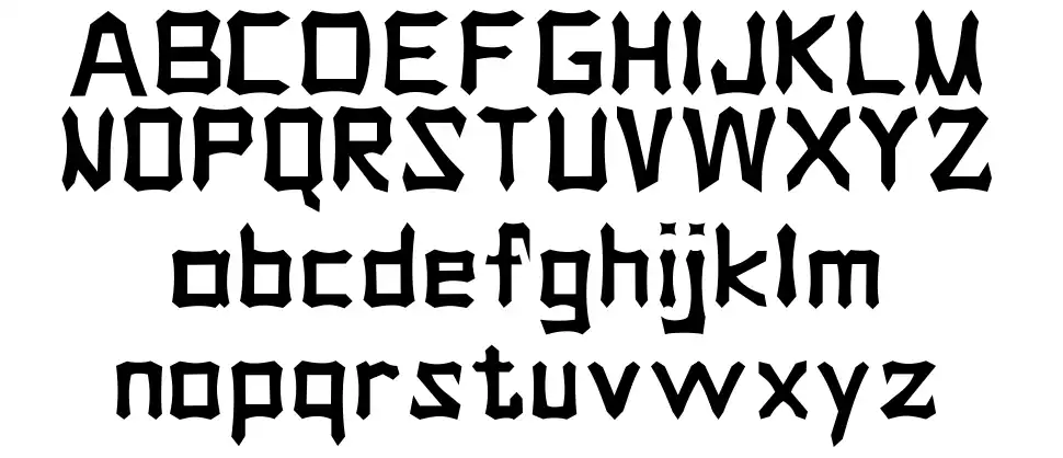 Tongkonanfont specimens