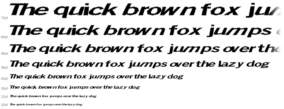 Total Shockfont waterfall