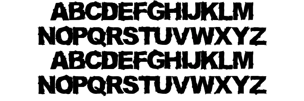 Truck Driverfont specimens