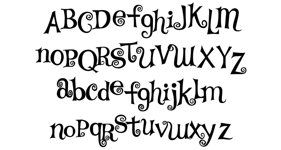 TS Curlyfont specimens