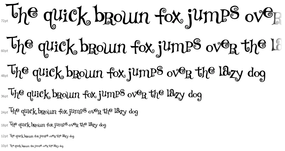 TS Curlyfont waterfall