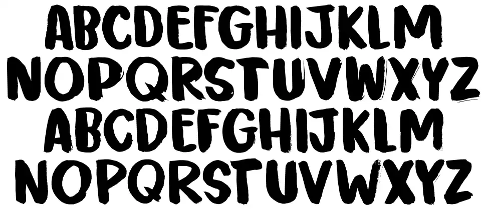 Twirrewynfont specimens