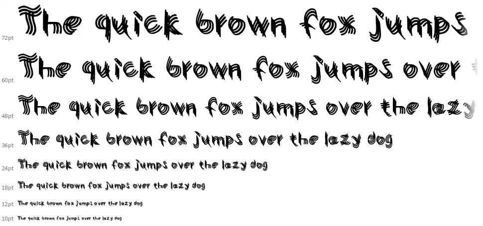 Twisty Girlzfont waterfall