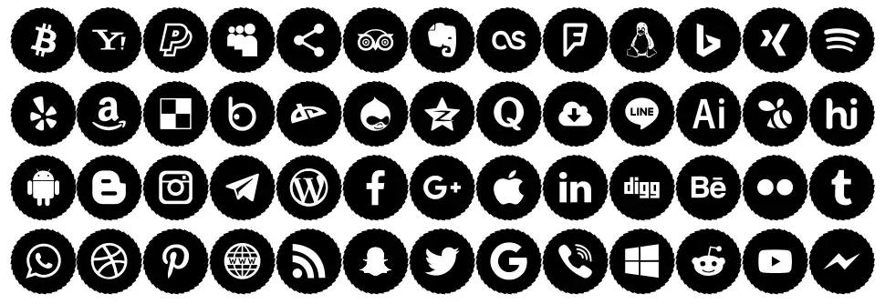 Type Icons Color 2019font specimens