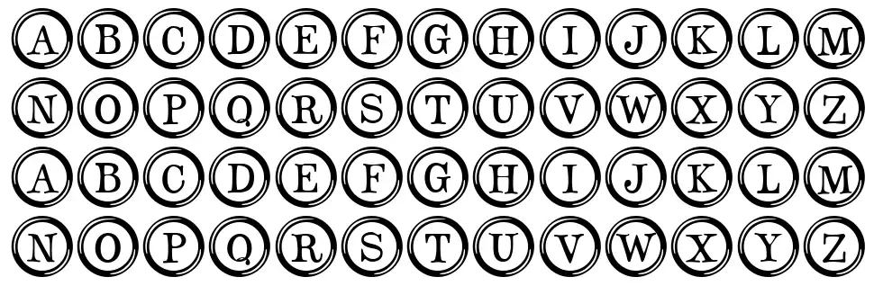 Type Keysfont specimens