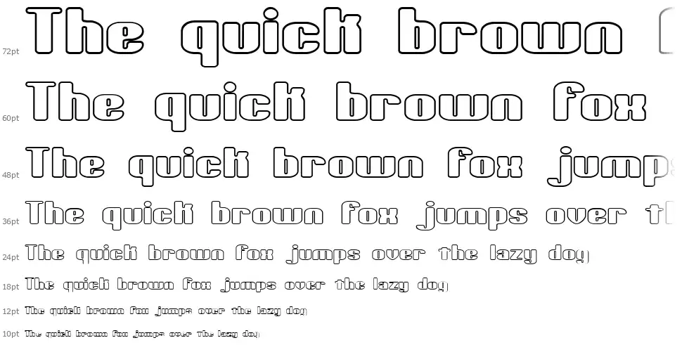 Typesource Extolfont waterfall