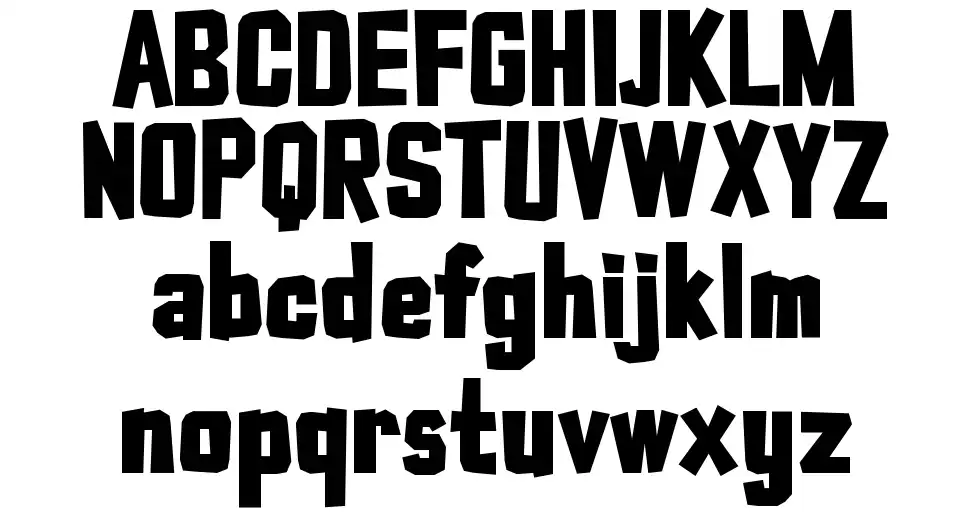Typo Cut-Outfont specimens