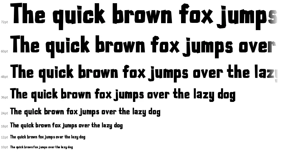Typo Cut-Outfont waterfall