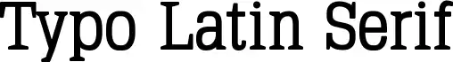 Typo Latin Serif