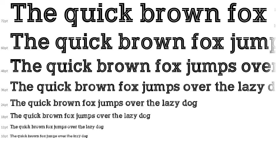 Typo Slab Inlinefont waterfall