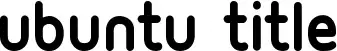 Ubuntu Title