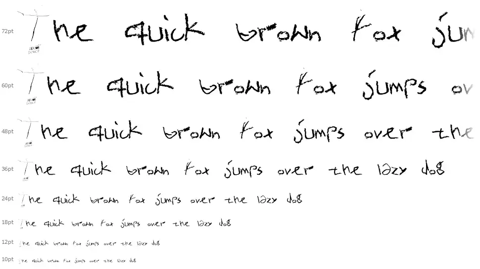 Ultramatfont waterfall