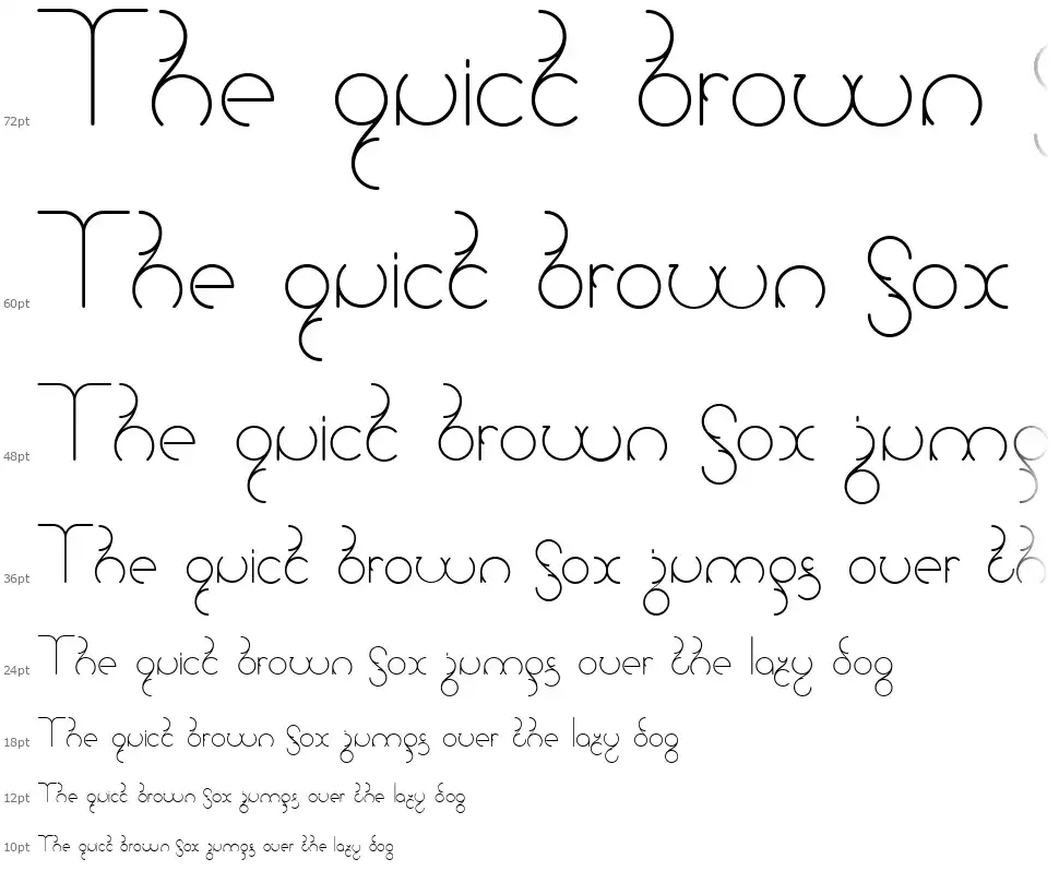 Universumfont waterfall