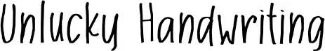 Unlucky Handwriting