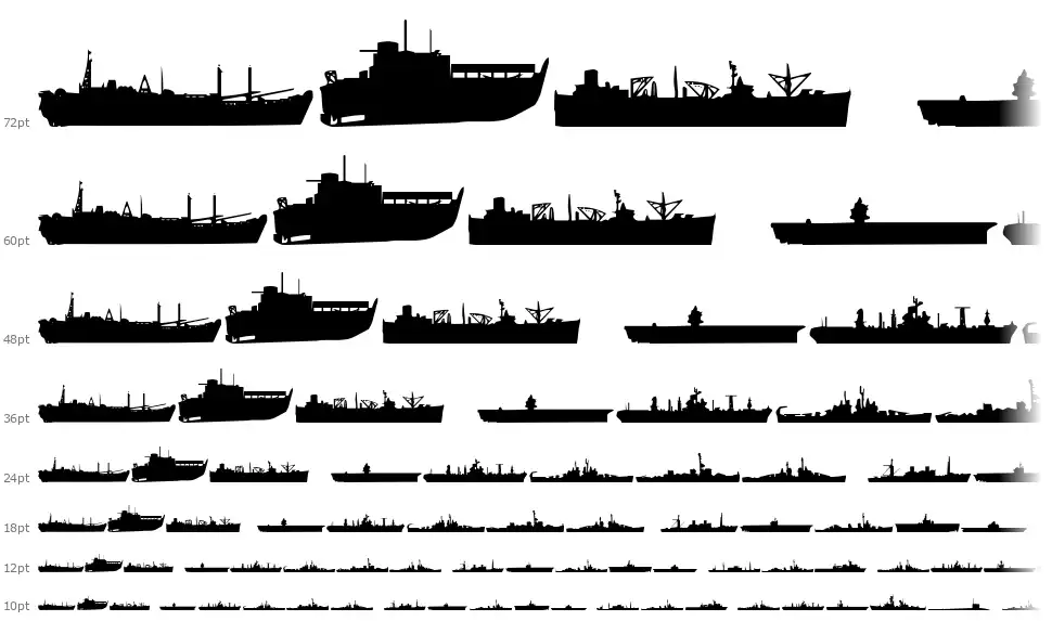 US Navyfont waterfall