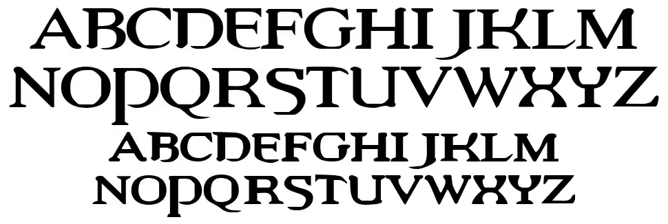 Vampire Revisedfont specimens