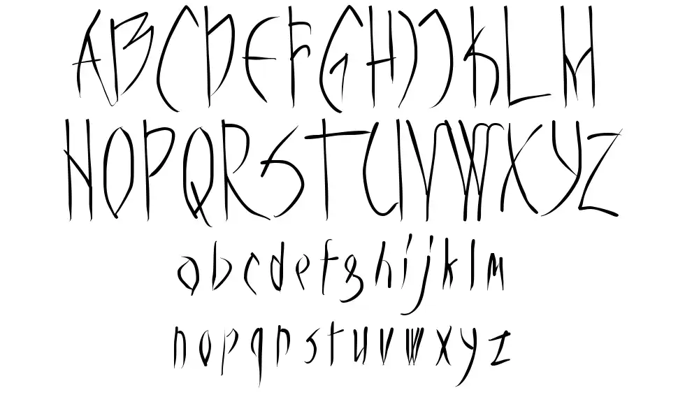Vampyrishfont specimens
