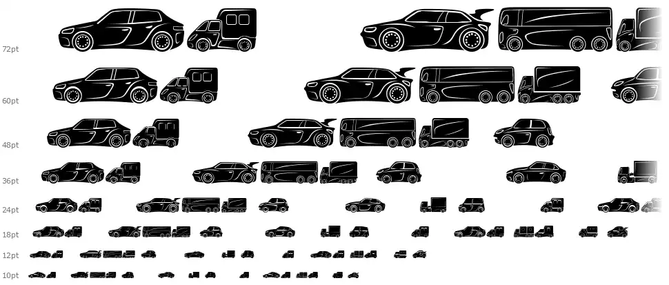Vehiclesfont waterfall