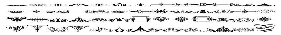 Vintage Decorative Signs 4font specimens