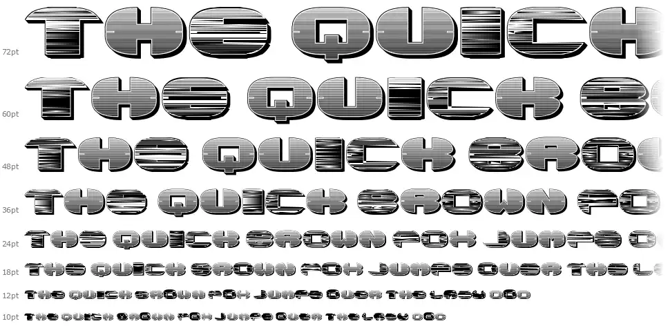 Visionfont waterfall