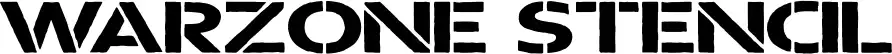 Warzone Stencil