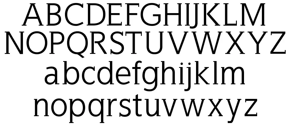 Wellrock Slabfont specimens