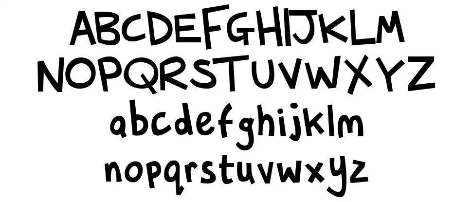 Whippy Snappedfont specimens