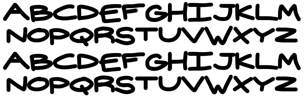 Widehandfont specimens
