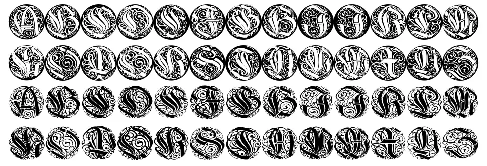 Wieynk Caps Roundfont specimens