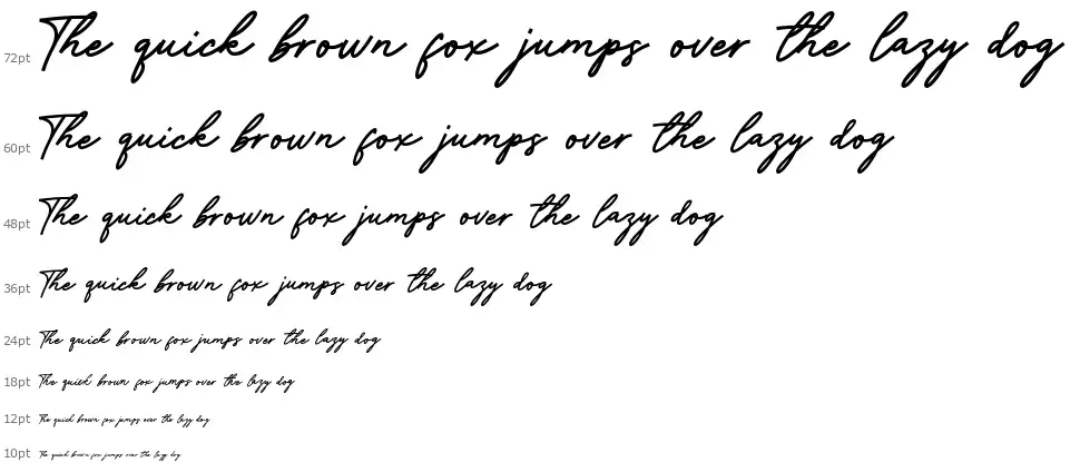Witches Friend Scriptfont waterfall