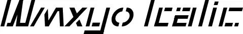 Wmxyo Italic