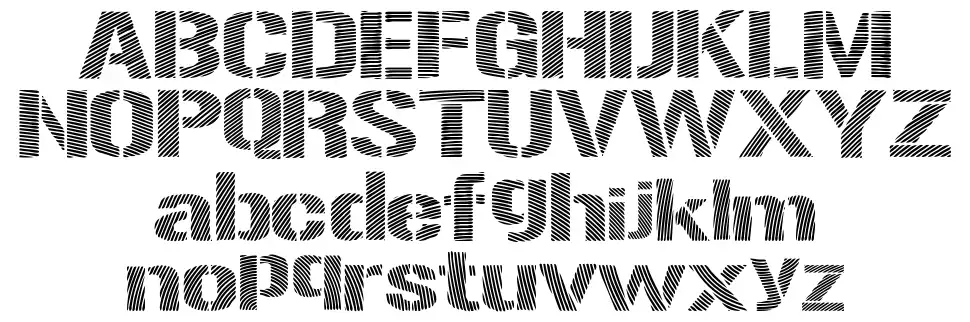 Woodcutter Optical Armyfont specimens