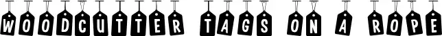 Woodcutter Tags on a Rope