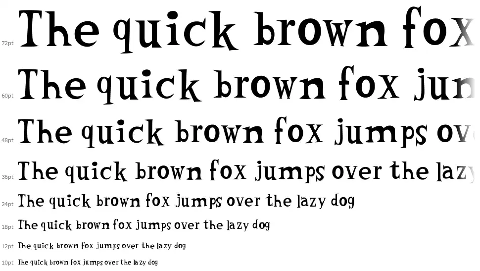 Woodcutter Vintage Cartoonfont waterfall
